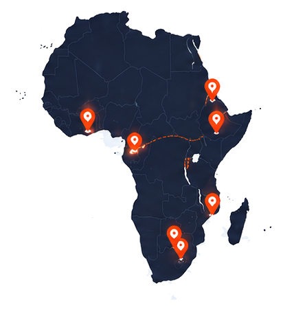 PidoCloud African presence map