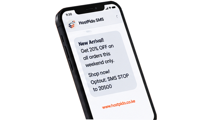 PidoCloud Bulk SMS phone message illustration